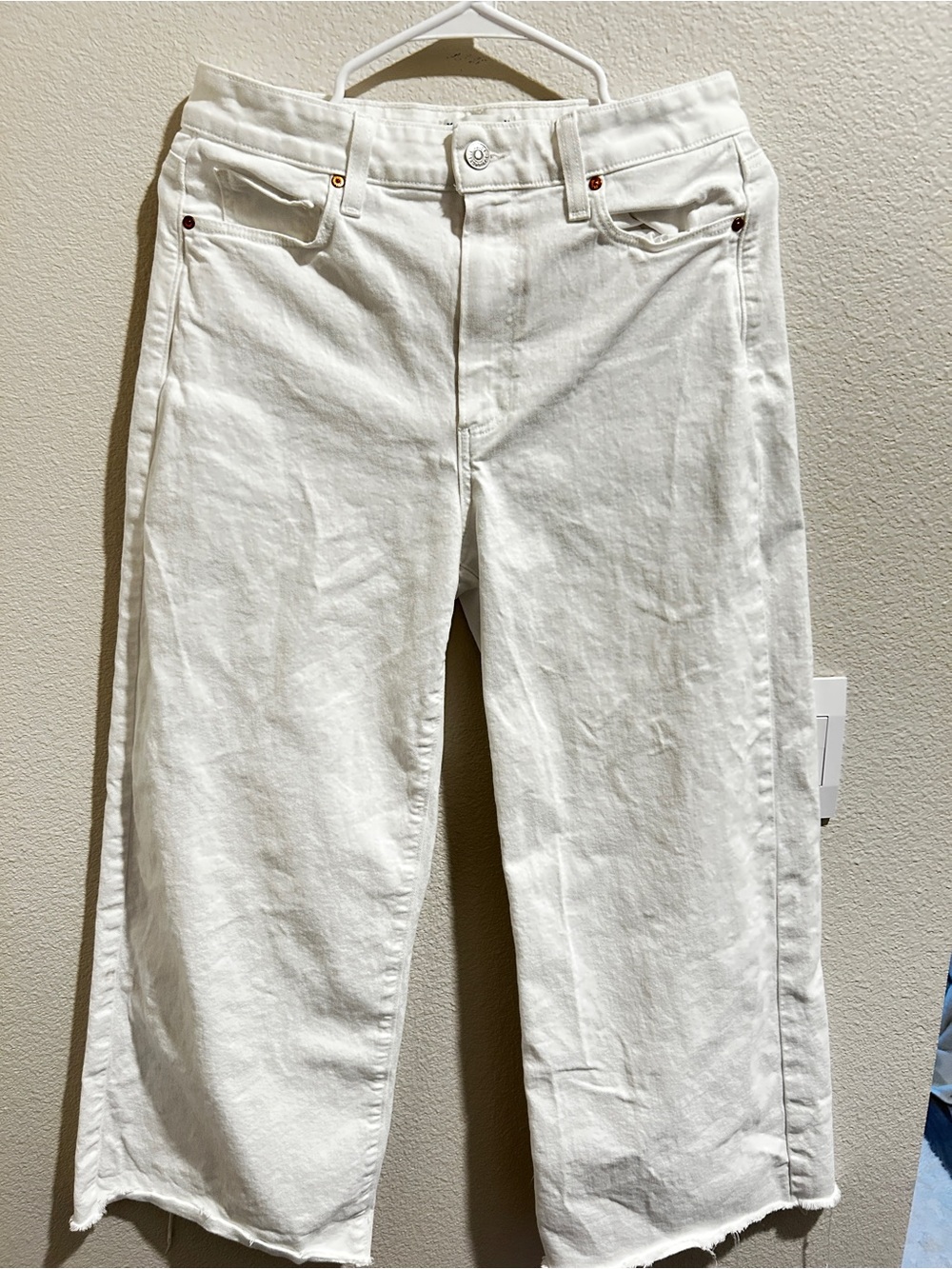 PAIGE White wide leg Jeans